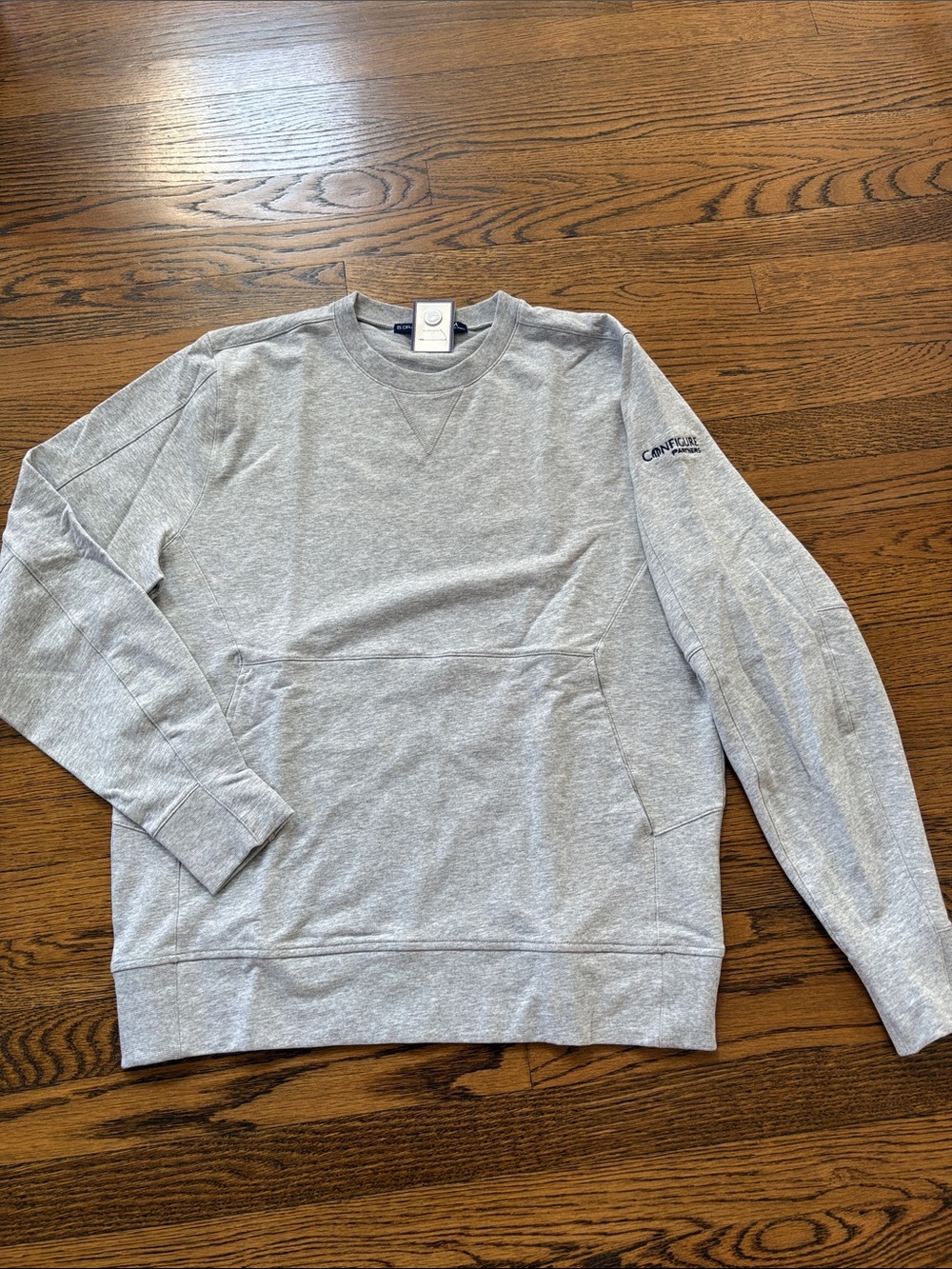 B.Draddy NWT Comfort Colors Men's Heather Gray Crewneck Sweatshirt, M